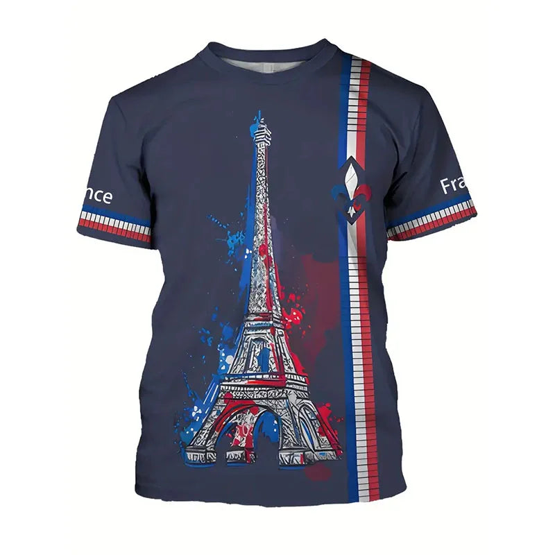 France Retro Flag T-Shirt