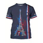 France Retro Flag T-Shirt