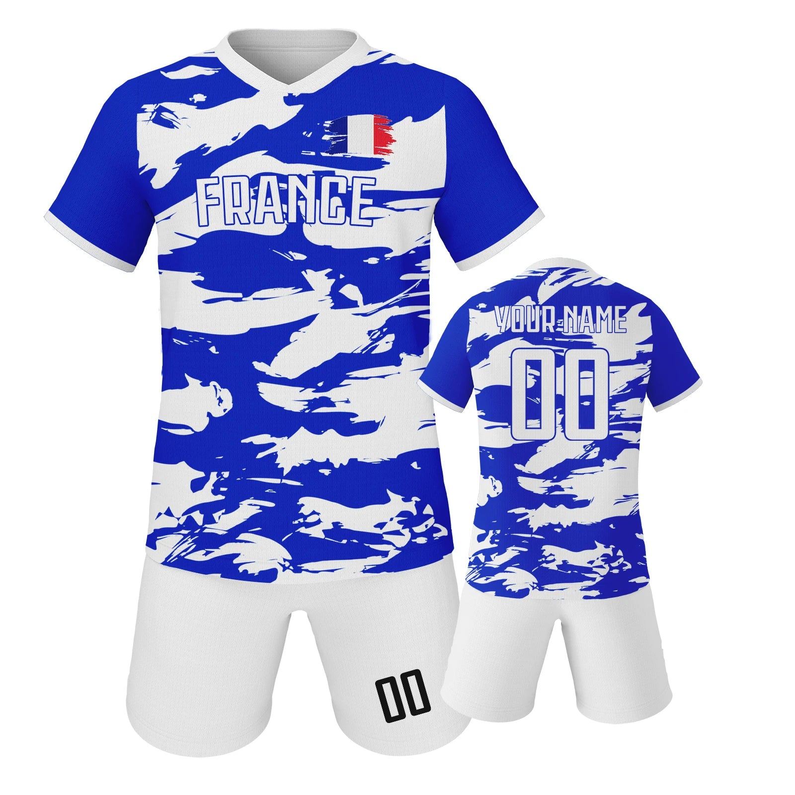 Custom France Youth Soccer Kit