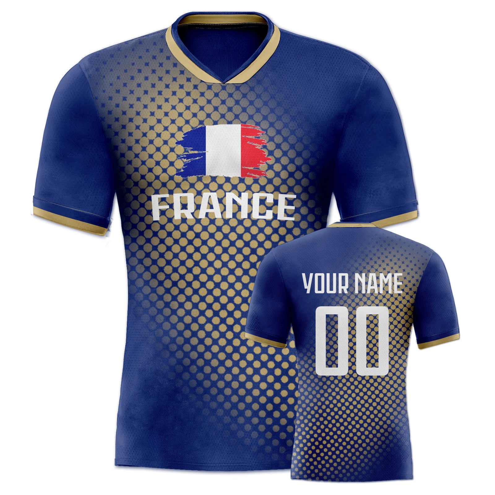 Custom France Soccer Jersey