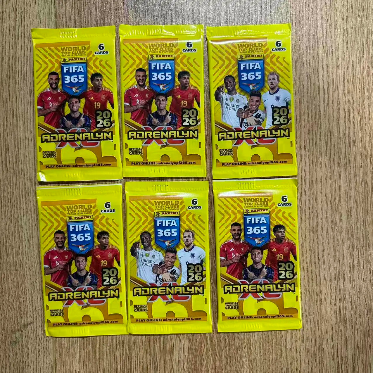 2026 Panini 365 Adrenalyn XL Trading Cards – World Top Clubs & Players Collection