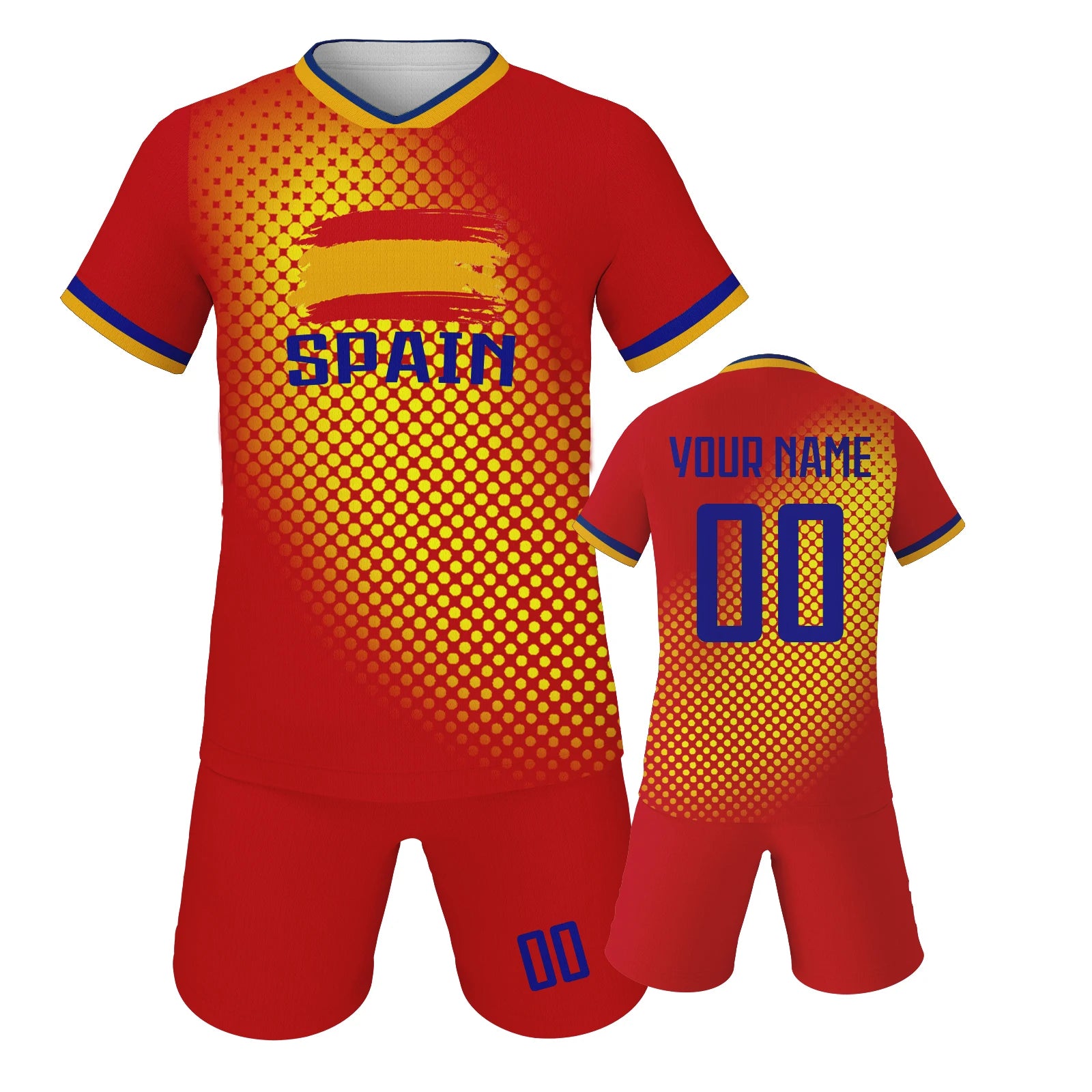 Custom Spain Kids Soccer Training Set