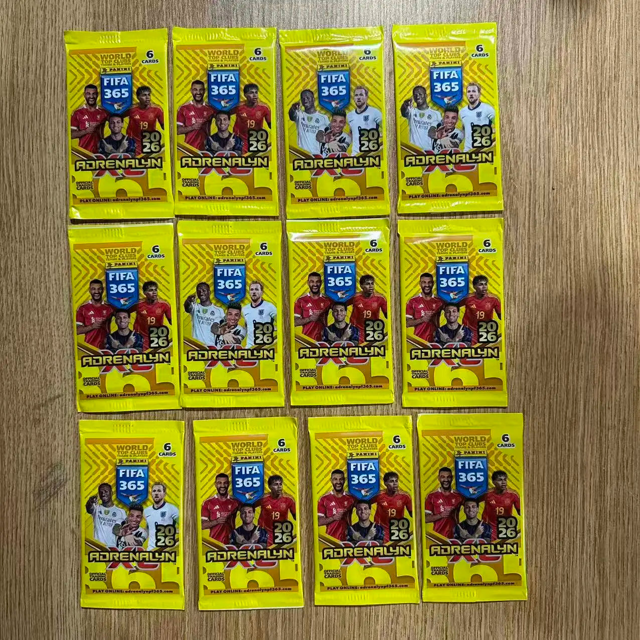 2026 Panini 365 Adrenalyn XL Trading Cards – World Top Clubs & Players Collection