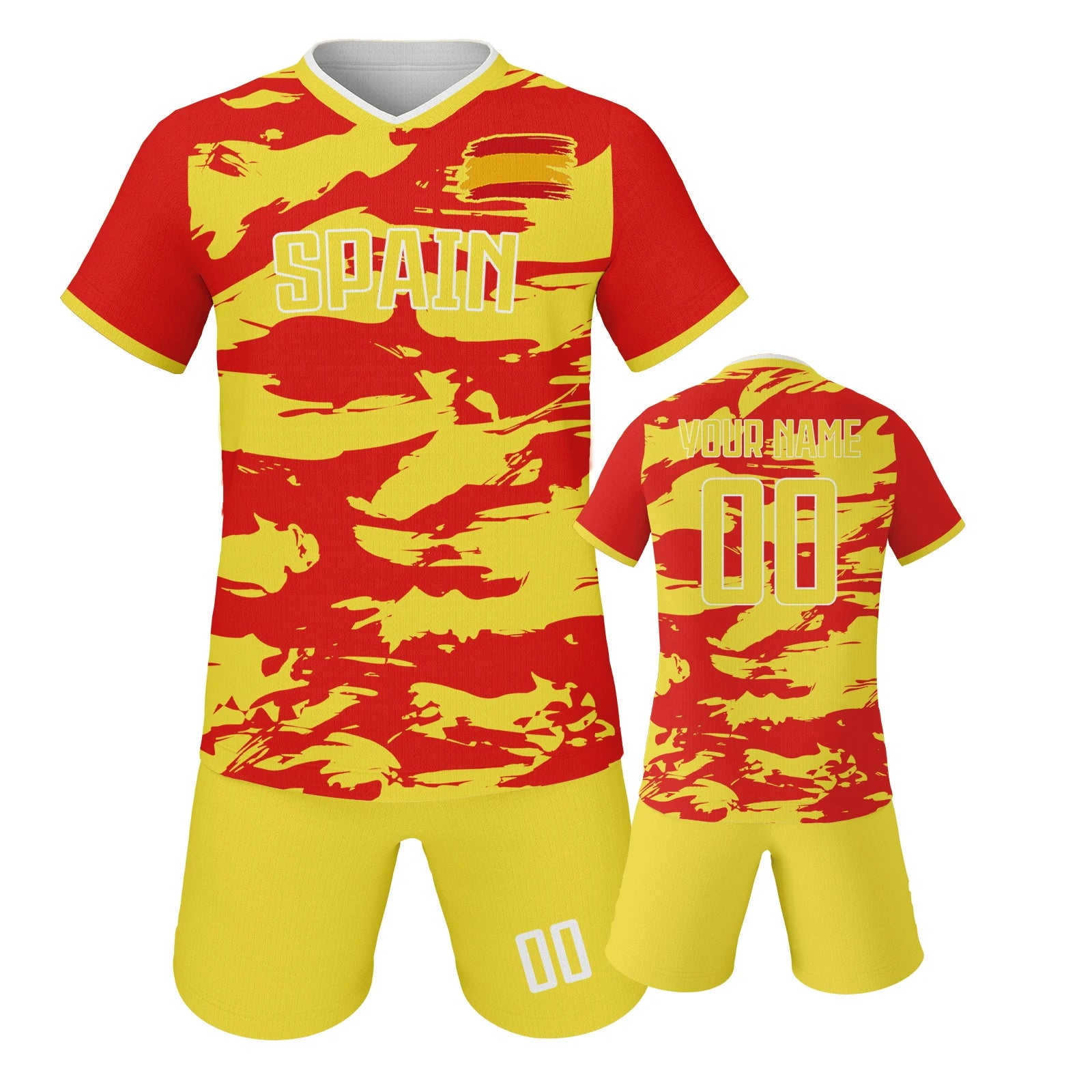 Custom Spain Kids Soccer Training Set