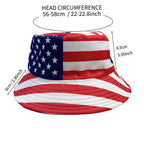 Patriotic Flag Bucket Hat