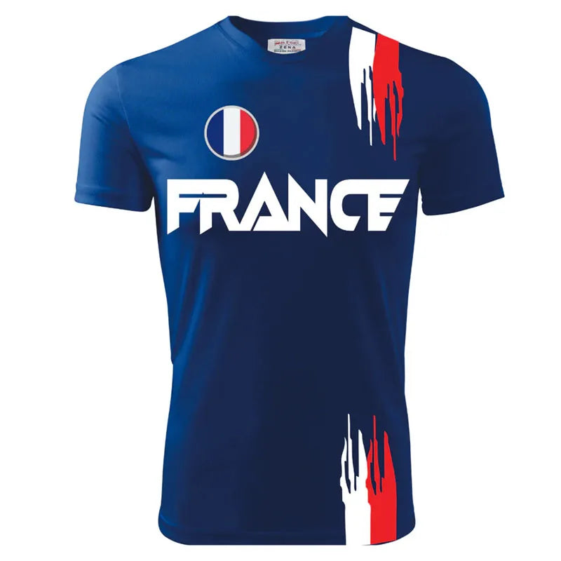 France Retro Flag T-Shirt – Oversized Streetwear Graphic Tee for Men