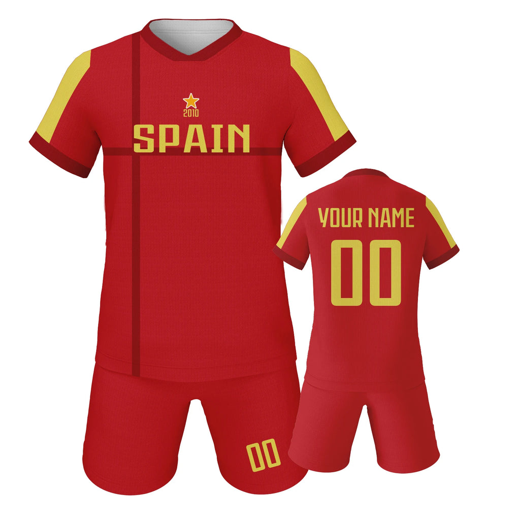 Custom Spain Kids Soccer Training Set
