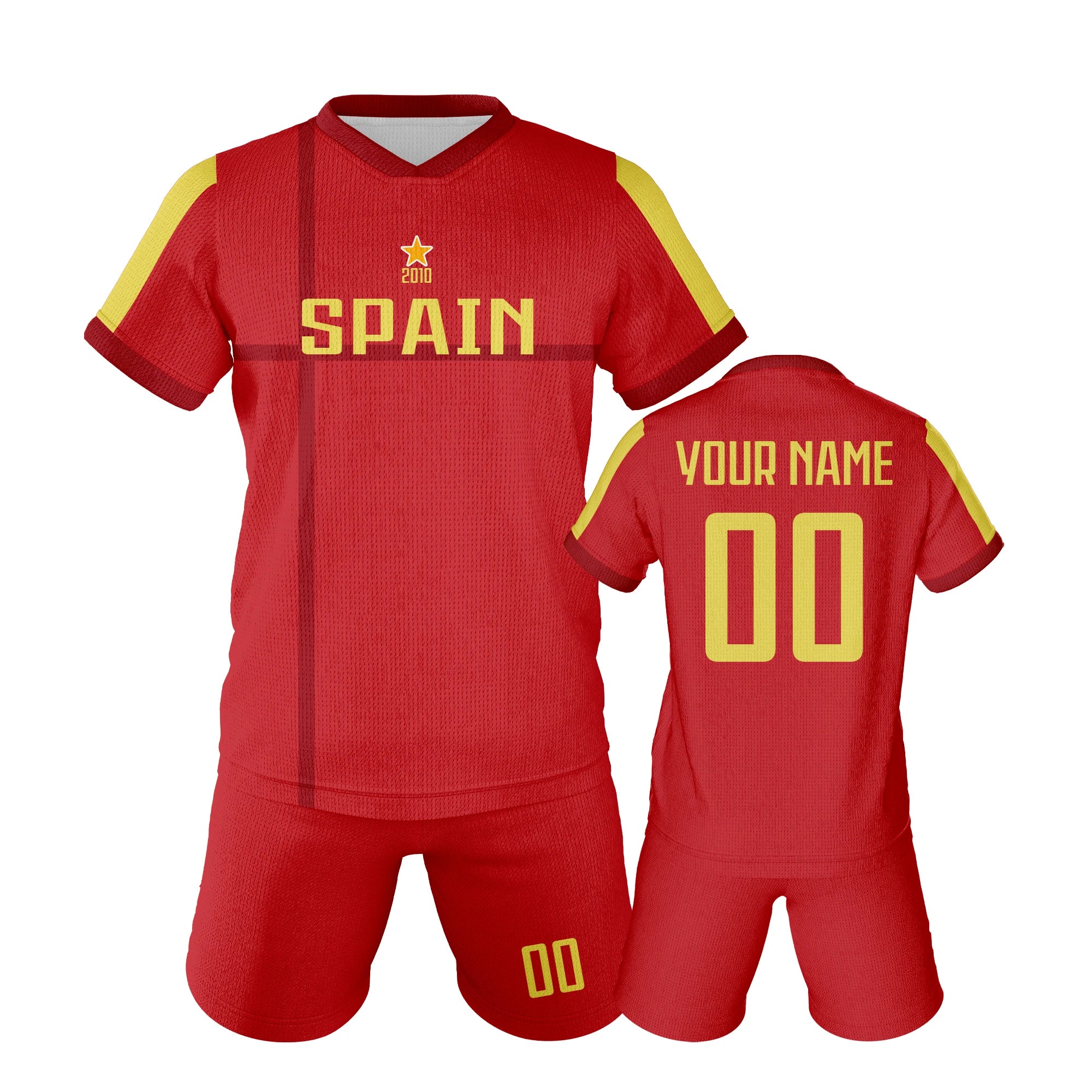 Custom Spain Kids Soccer Training Set