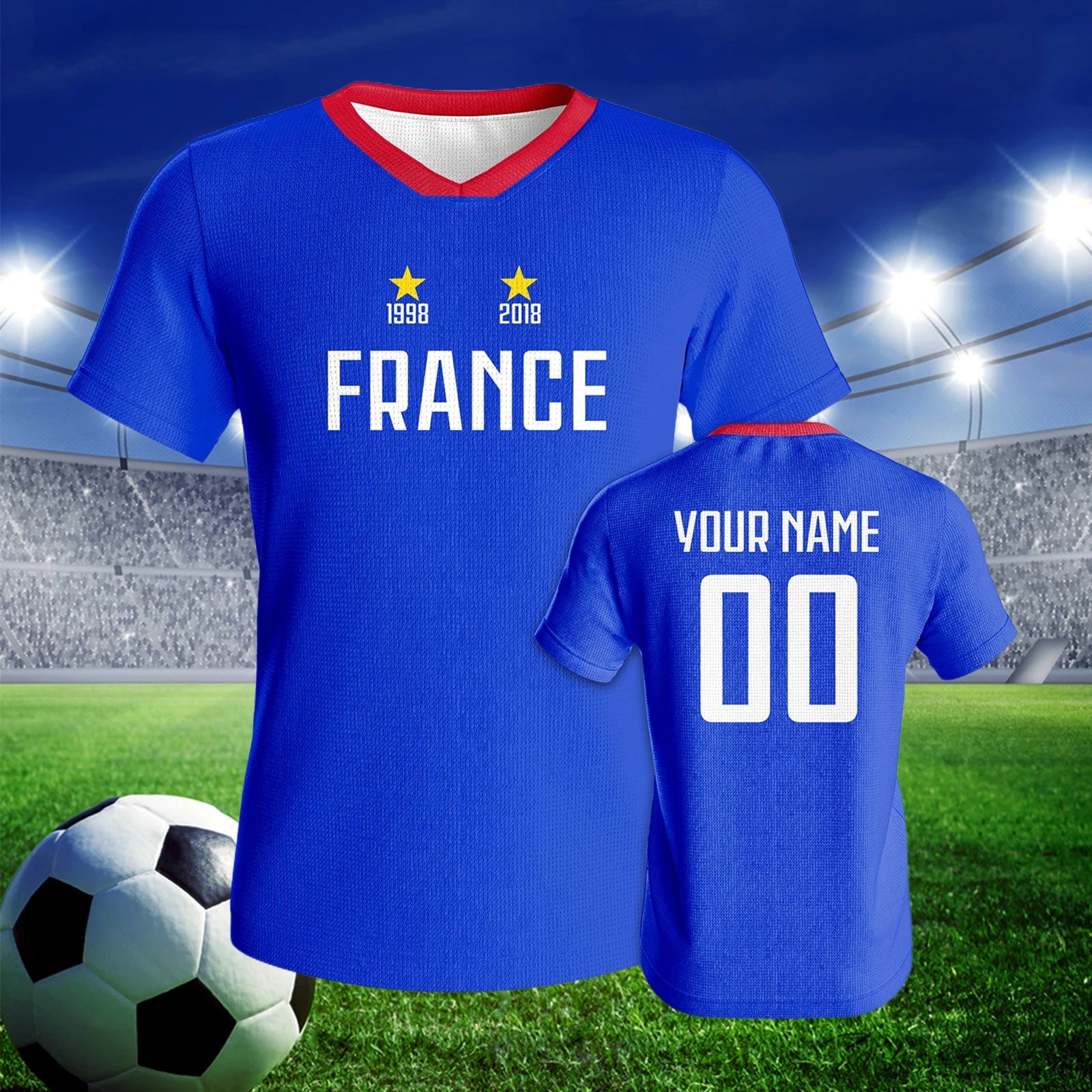 Custom France Soccer Jersey